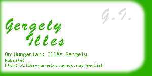gergely illes business card